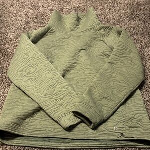 Granola Girl Green Women's Turtleneck Sweater